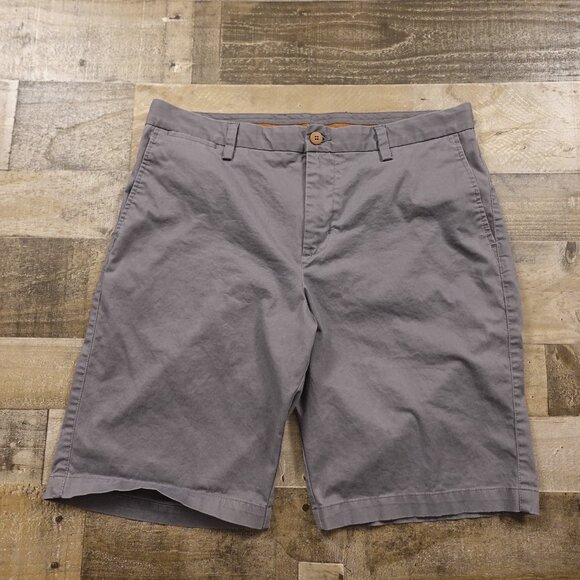 Tommy Bahama Chino Shorts men's 36 gray 10.5" inseam golf vacation beach lounge - Picture 1 of 9